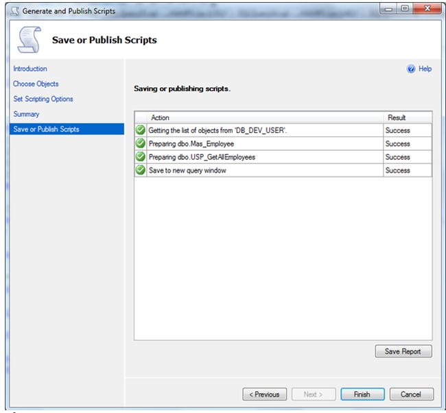 click on finish button
